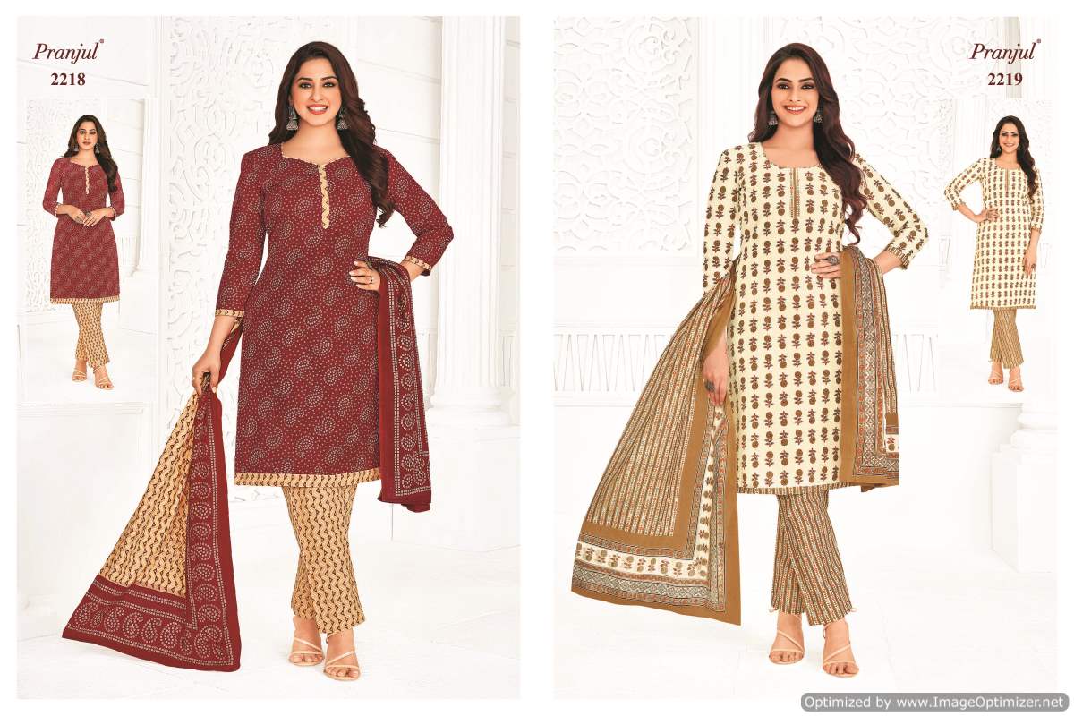 Priyanka Vol 22 By Pranjul Cotton Printed Readymade Dress Wholesale Shop In Surat

